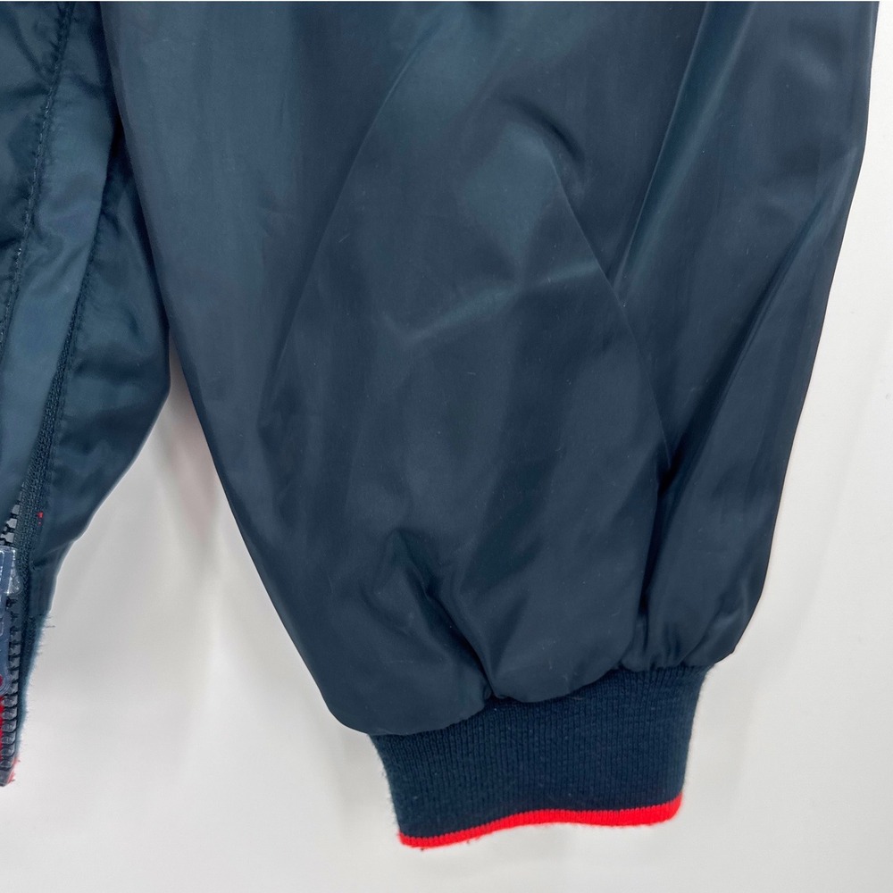 NFL Houston Texans Pullover Jacket Windbreaker Men's Medium Navy Blue Reversible - Picture 11 of 11